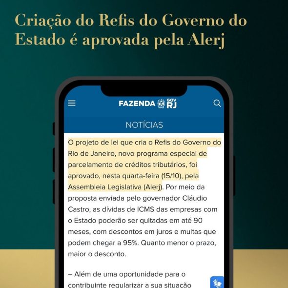 Criação do Refis do Governo do Estado é aprovada pela Alerj