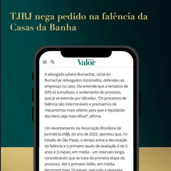 Tribunal de Justiça do Rio de Janeiro (TJRJ) no caso da falência da Casas da Banha.
