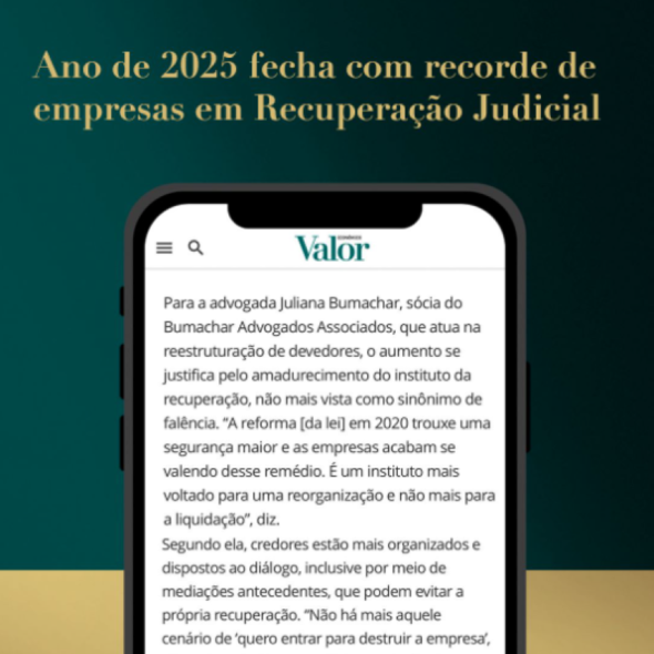 Recuperação Judicial no Brasil em 2025.